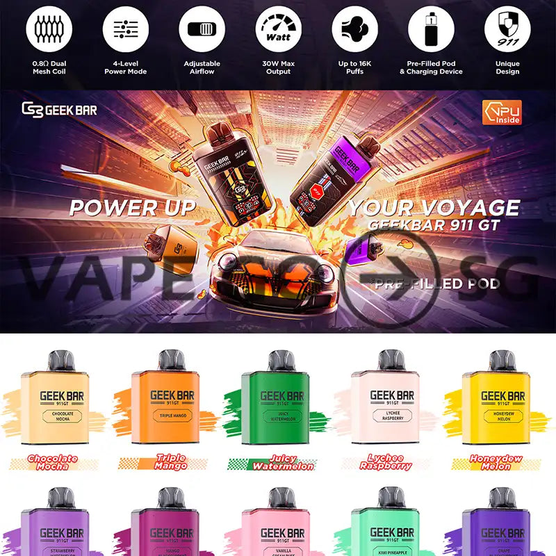 GEEKBAR-GT-911-16000-DISPOSABLE-CARTRIDGE-POD-SINGAPORE-VAPEGOSG