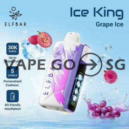 ELFBAR-ICE-KING-30000-DISPOSABLE-GRAPE-ICE-SINGAPORE-VAPEGOSG