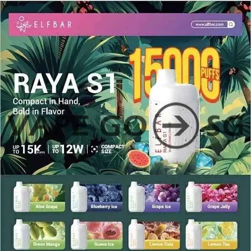 ELFBAR-RAYA-S1-15000-PUFF-DISPOSABLE-WHITE-FLAVOUR-LIST-SINGAPORE-VAPEGOSG