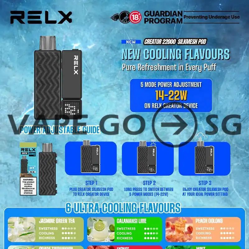 RELX-CREATOR-22000-BATTERY-DEVICE-DISPOSABLE-SINGAPORE-VAPEGOSG