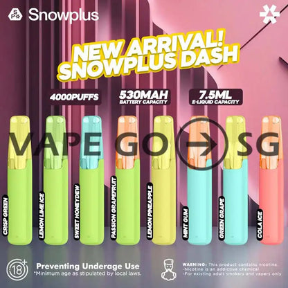 SNOWPLUS-DASH-4000-puffs-FLAVOUR-SINGAPORE-VAPEGOSG
