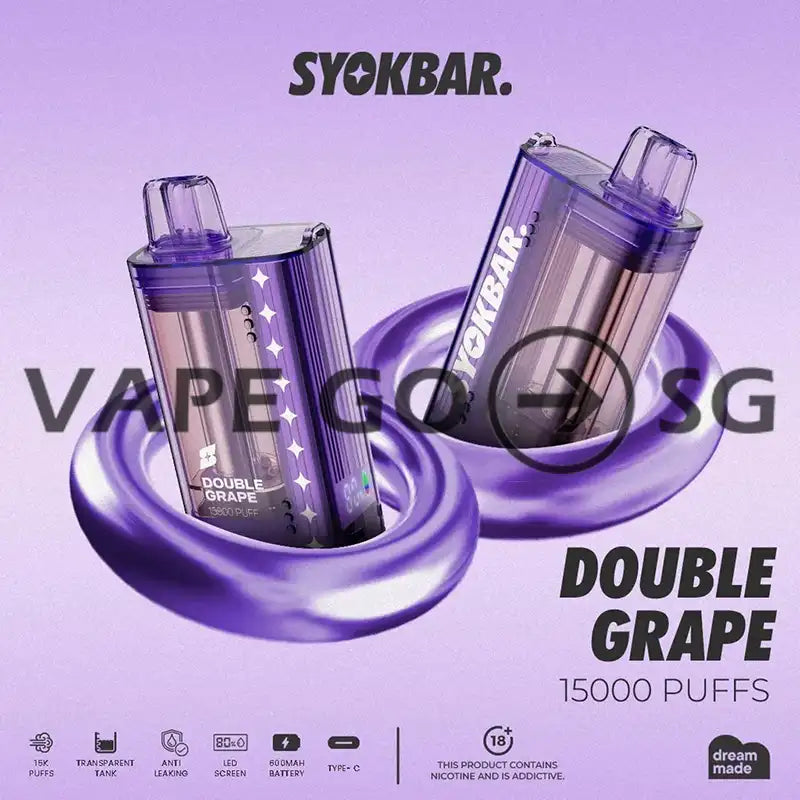 SYOKBAR-15000-DISPOSABLE-double-grape-SINGAPORE-VAPEGOSG
