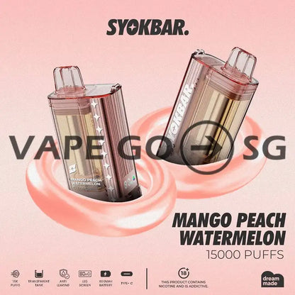 SYOKBAR-15000-DISPOSABLE-mango-peach-watermelon-SINGAPORE-VAPEGOSG