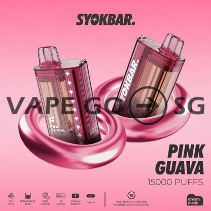 SYOKBAR-15000-DISPOSABLE-pink-guava-SINGAPORE-VAPEGOSG